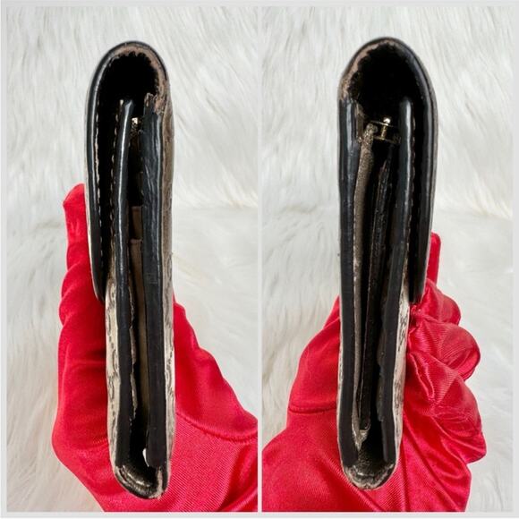 Gucci Metallic Leather Microguccisima Trifold Long Wallet - Picture 7 of 10